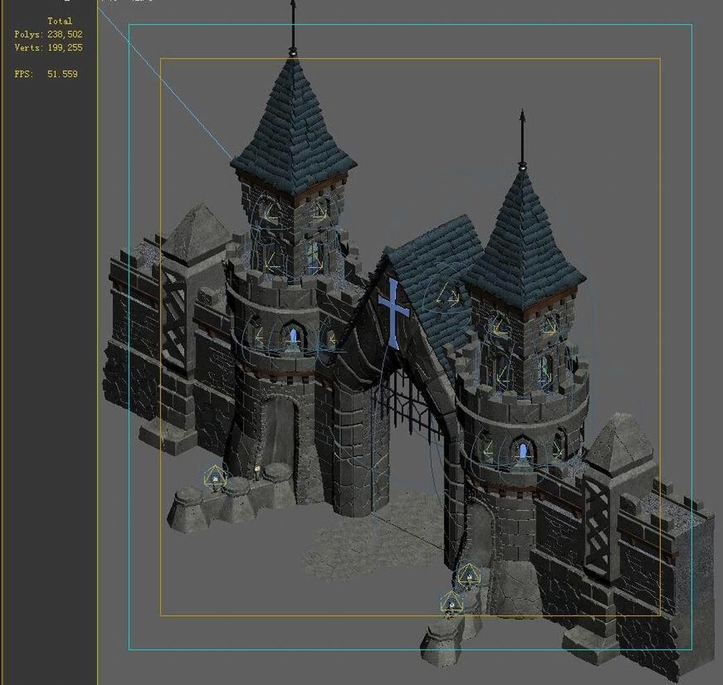 Tang Evil Creatures - Gates 08 3D model_2