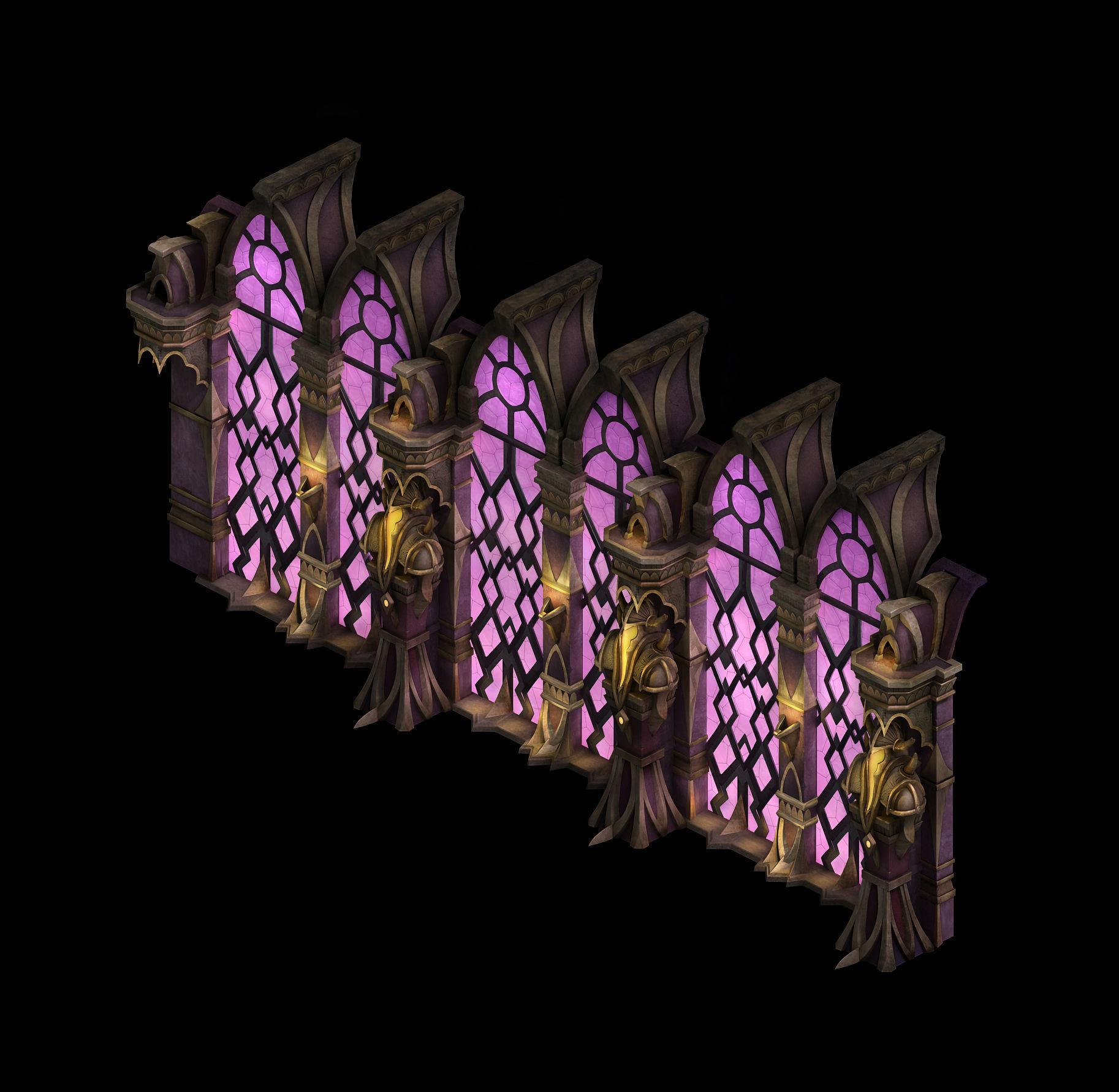 Tang Evil creatures - windows 01 3D model_1