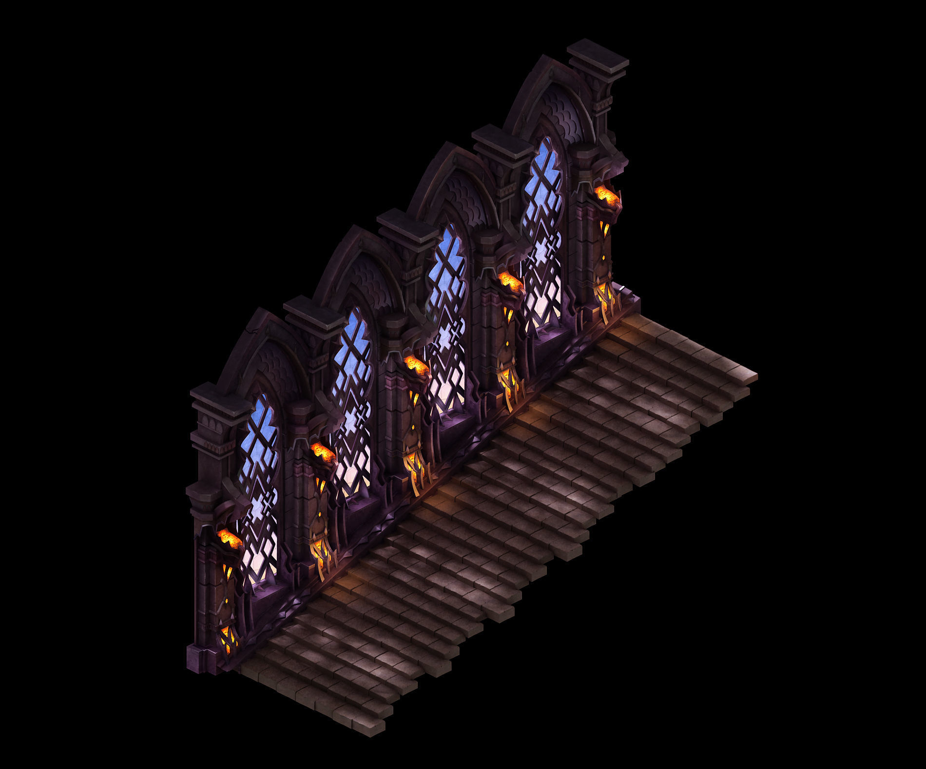 Tang Evil creatures - windows 05 3D model_3