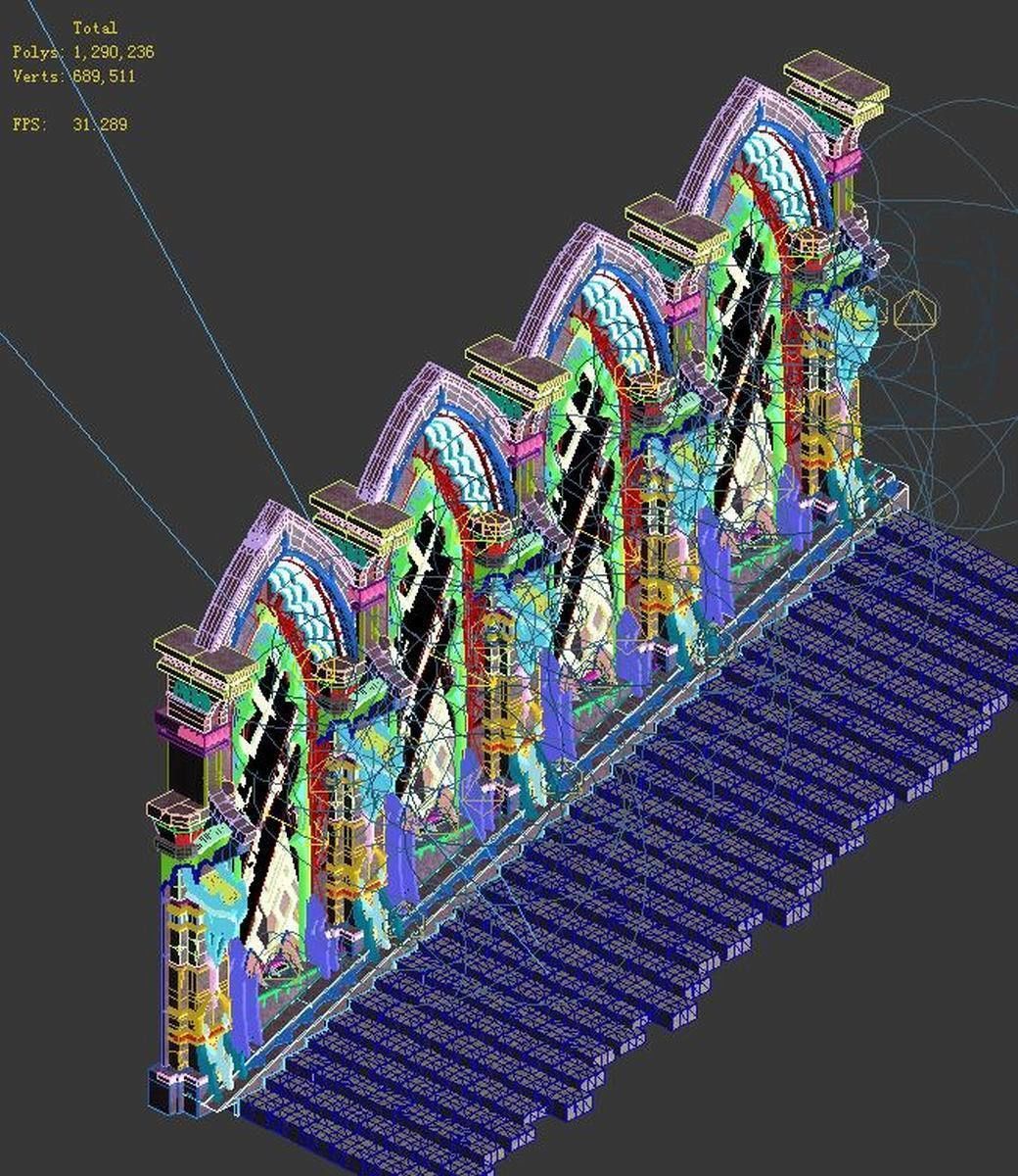 Tang Evil creatures - windows 05 3D model_1