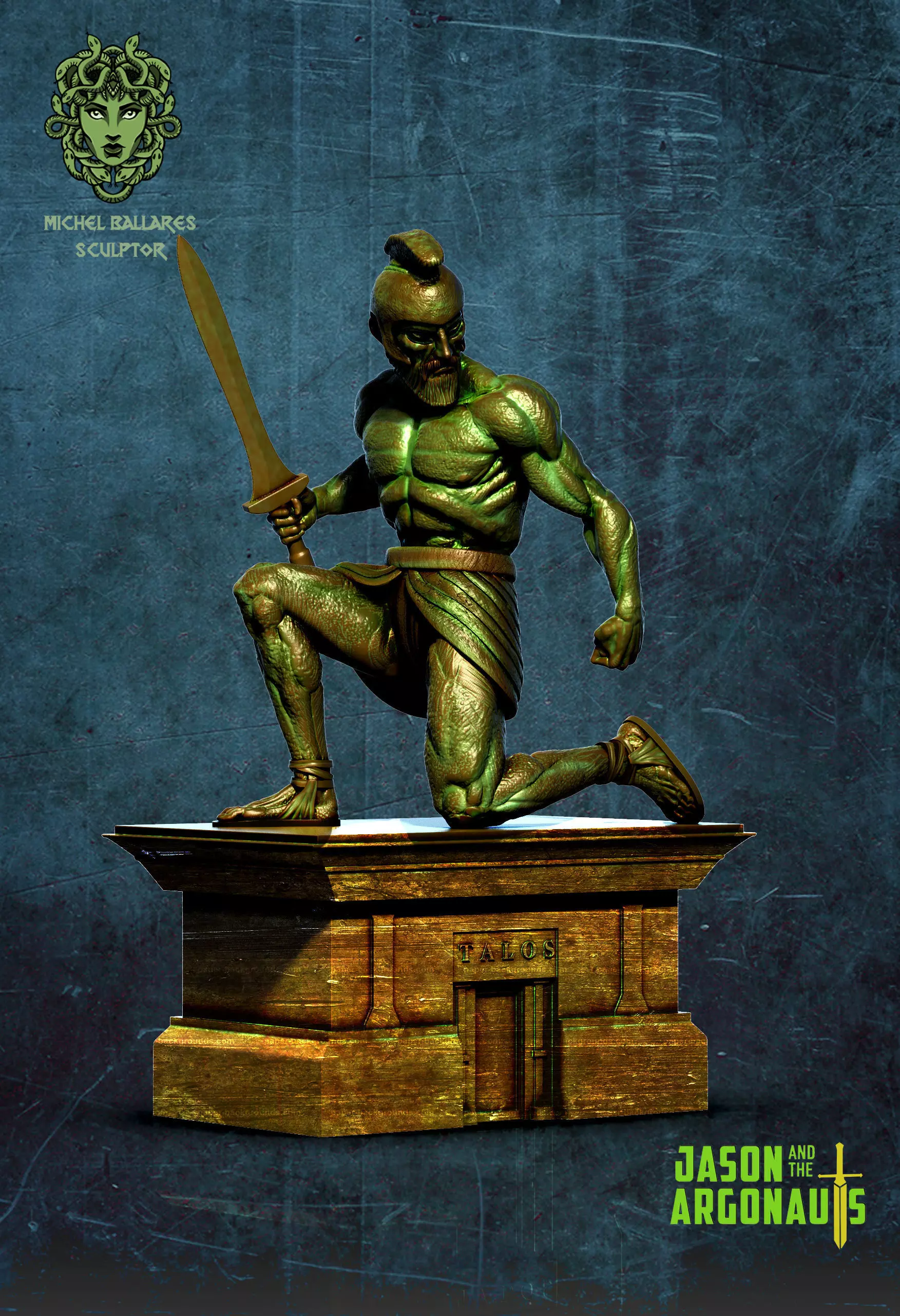 Talos clash of titans by creative geek style 3D print model
