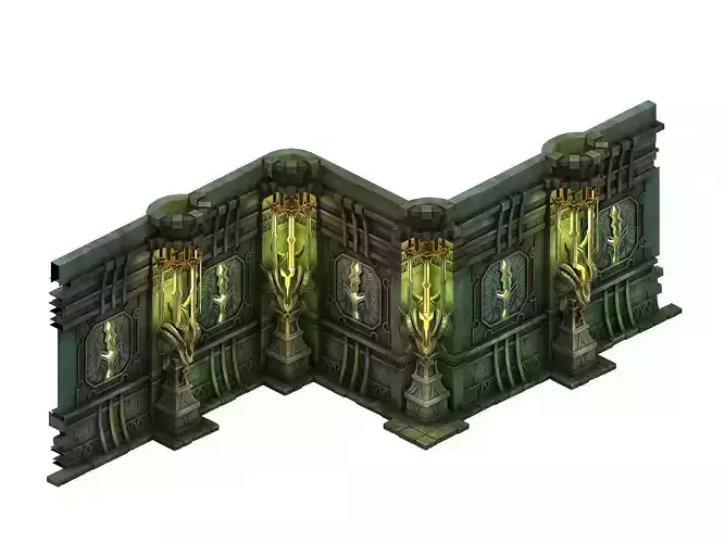 Tang Evil creatures - wall connection 01