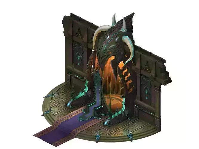 Tang Evil creatures - throne 01