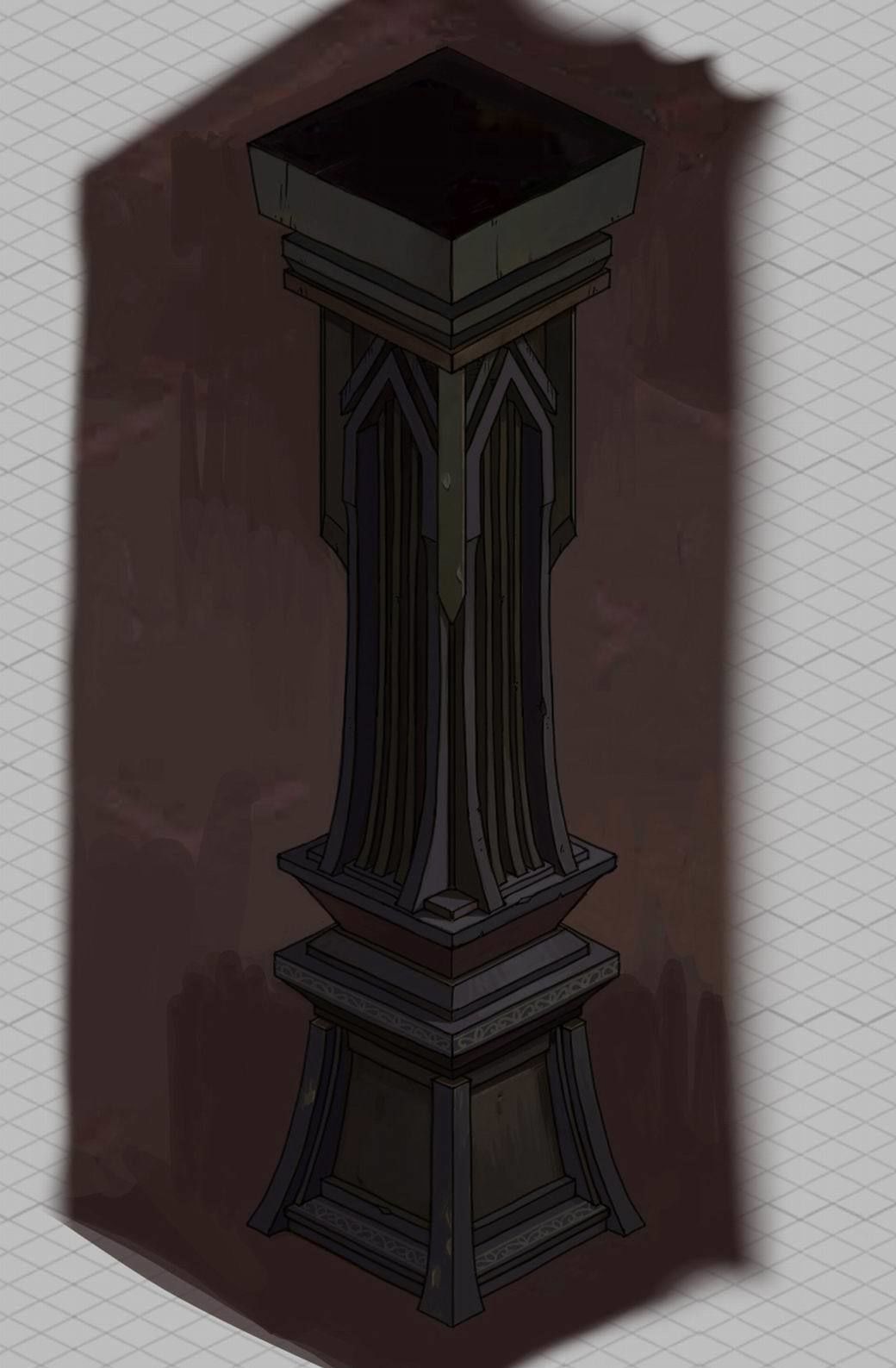 Tang Evil creatures - pillars 01 3D model_6