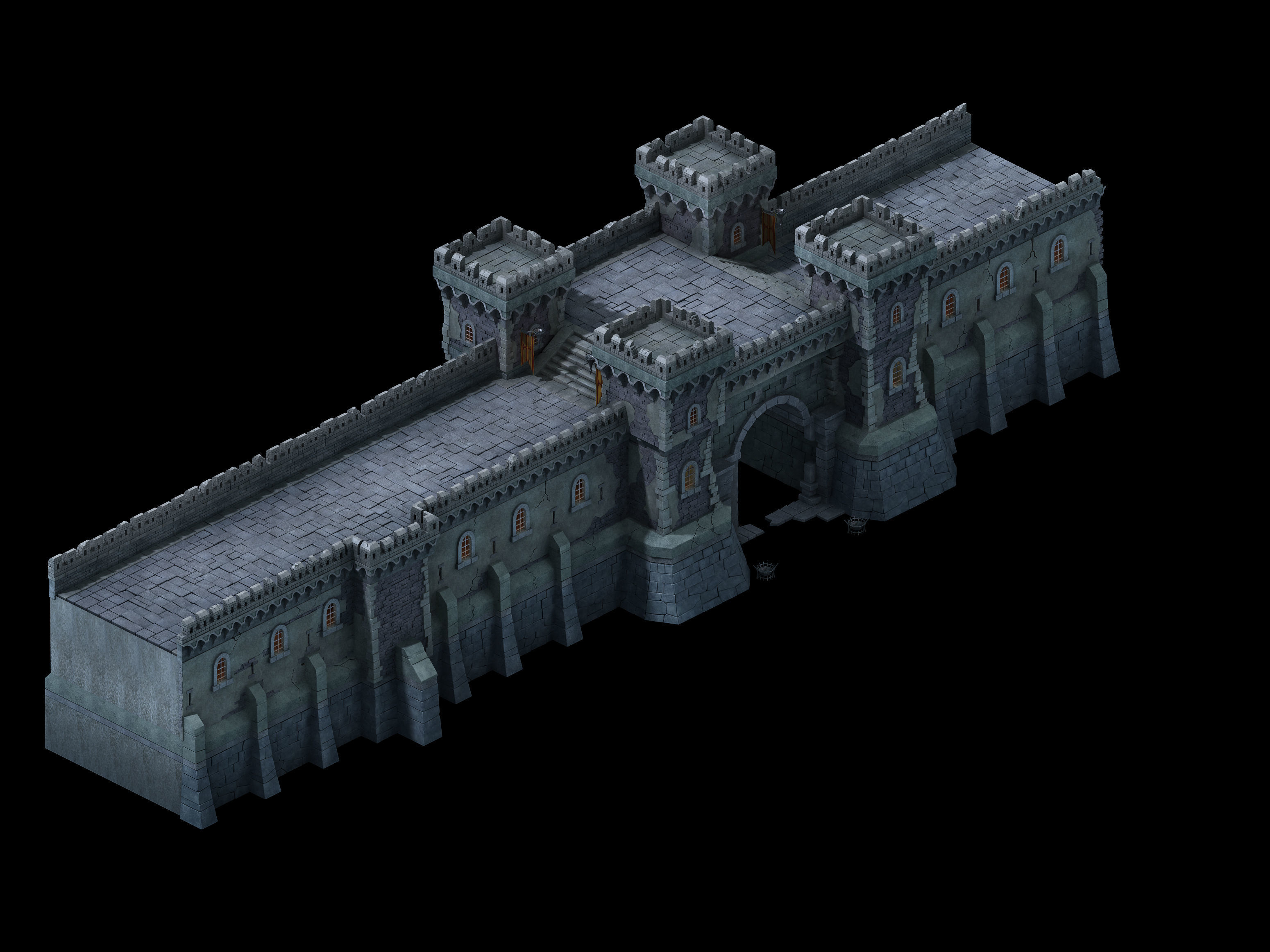 Tang Sennard - Hills - City Gate 01 3D model_1