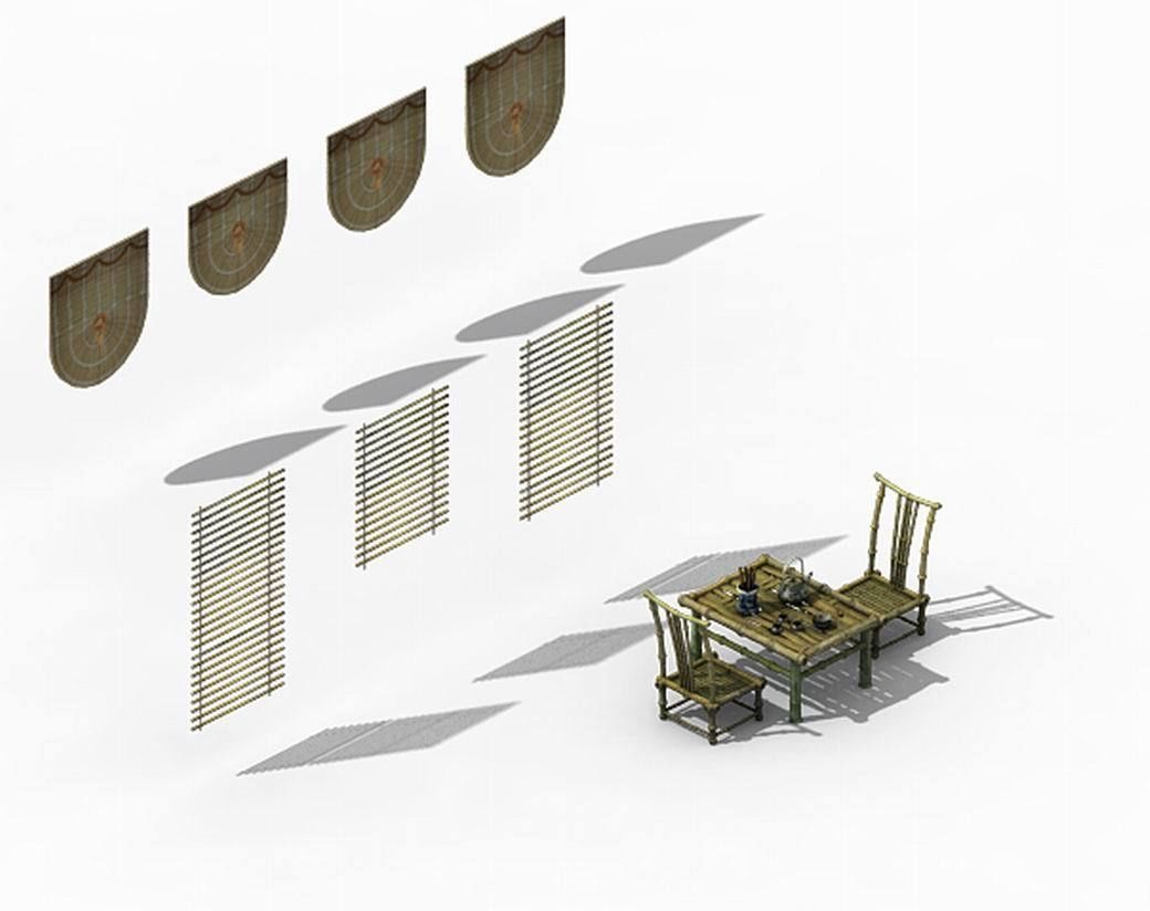 Tang New Village - objects 3D model_3
