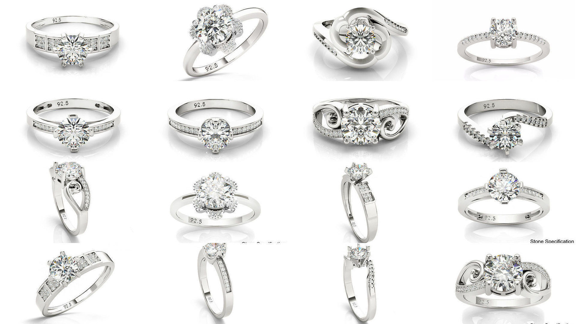 56 designs 3dm format files engagement ring file collection _8