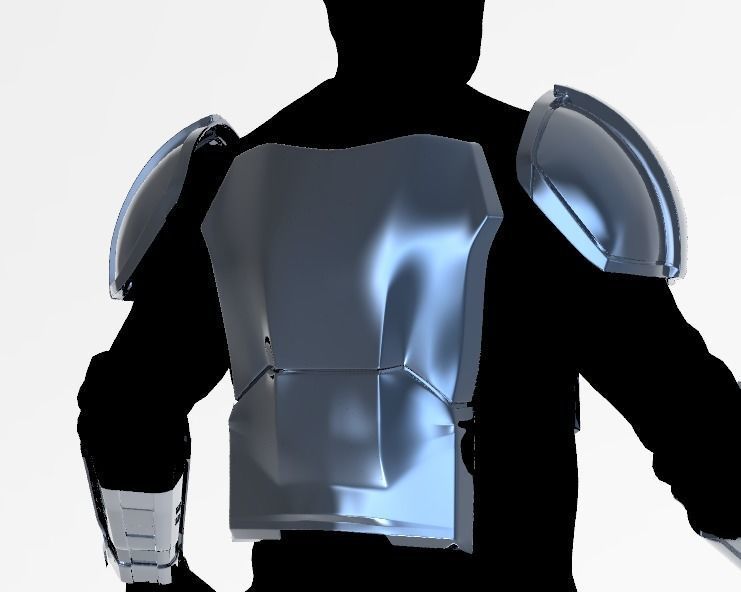 Mandalorian Armor Accurate 3D print model_12