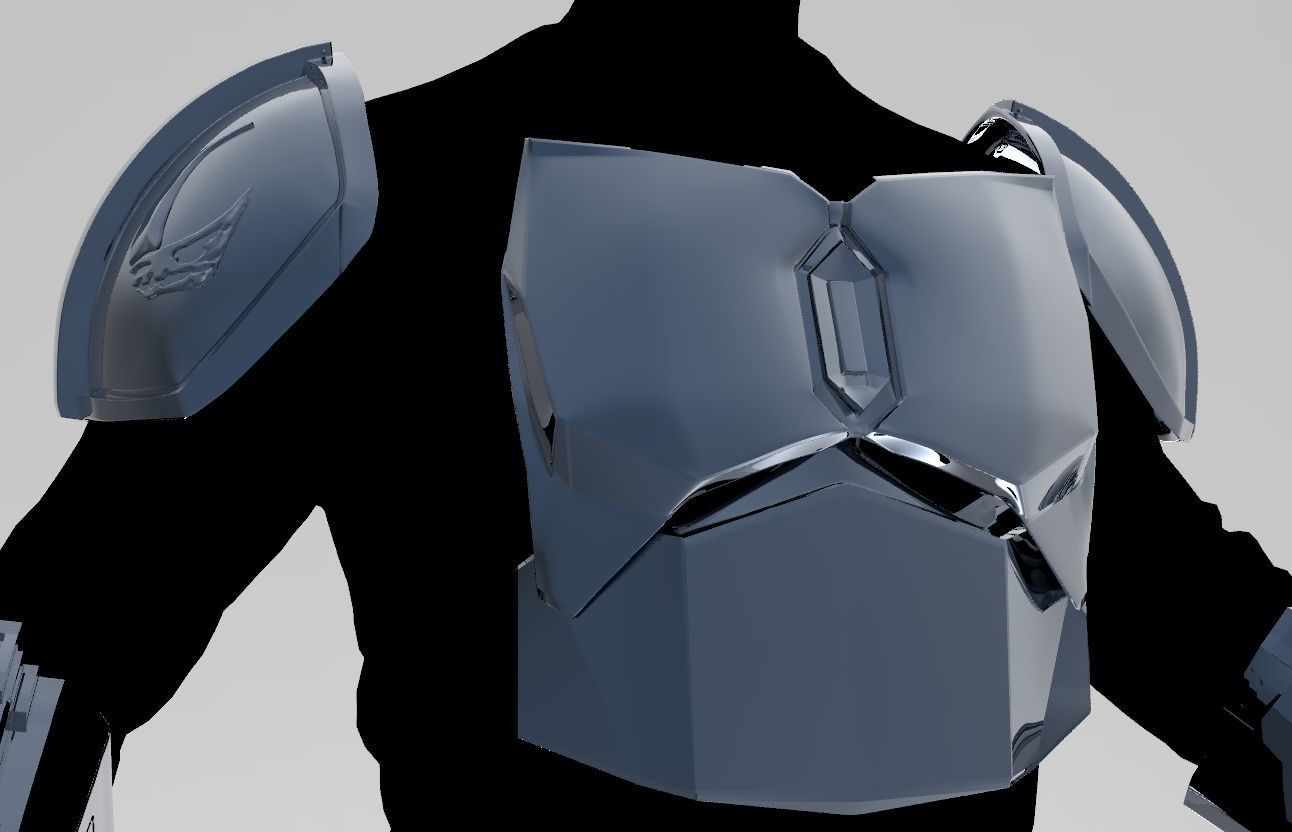 Mandalorian Armor Accurate 3D print model_16