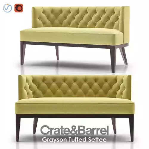 GRAYSON Tufted Settee