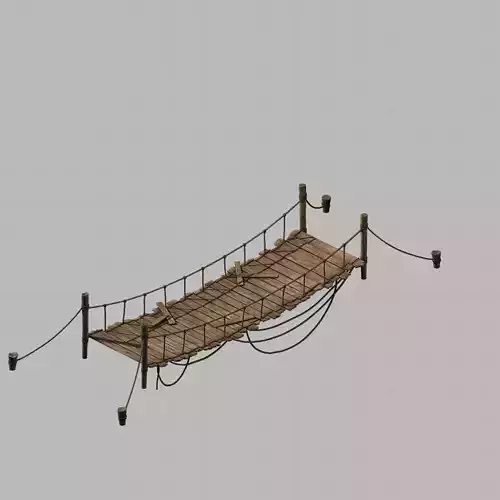 Tang Yumen off - rope wooden bridge 01