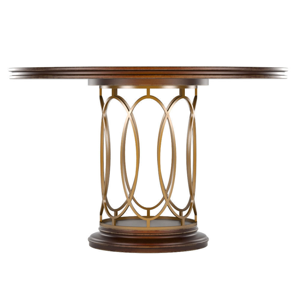 Avalon Heights-Neo Deco Pedestal Table 3D model_5