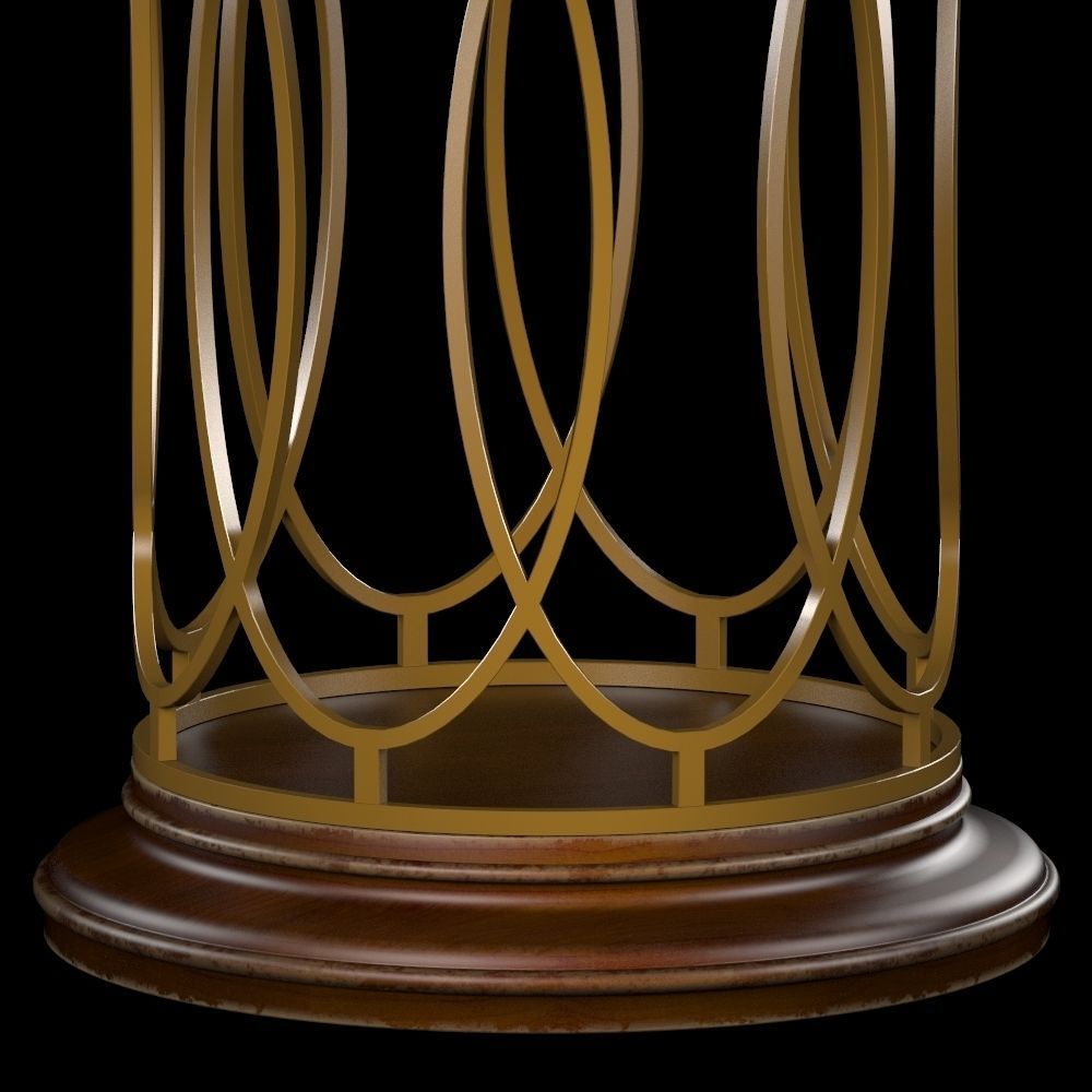 Avalon Heights-Neo Deco Pedestal Table 3D model_3