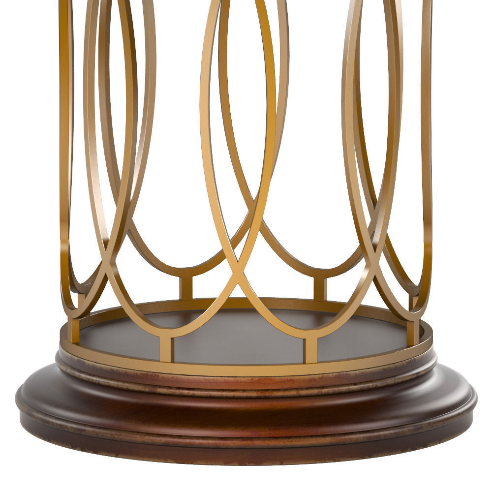 Avalon Heights-Neo Deco Pedestal Table 3D model_1