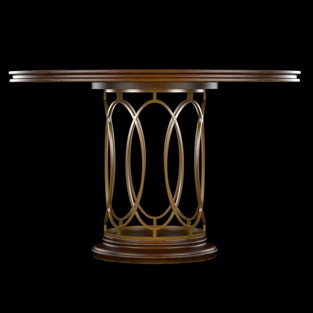 Avalon Heights-Neo Deco Pedestal Table 3D model_6