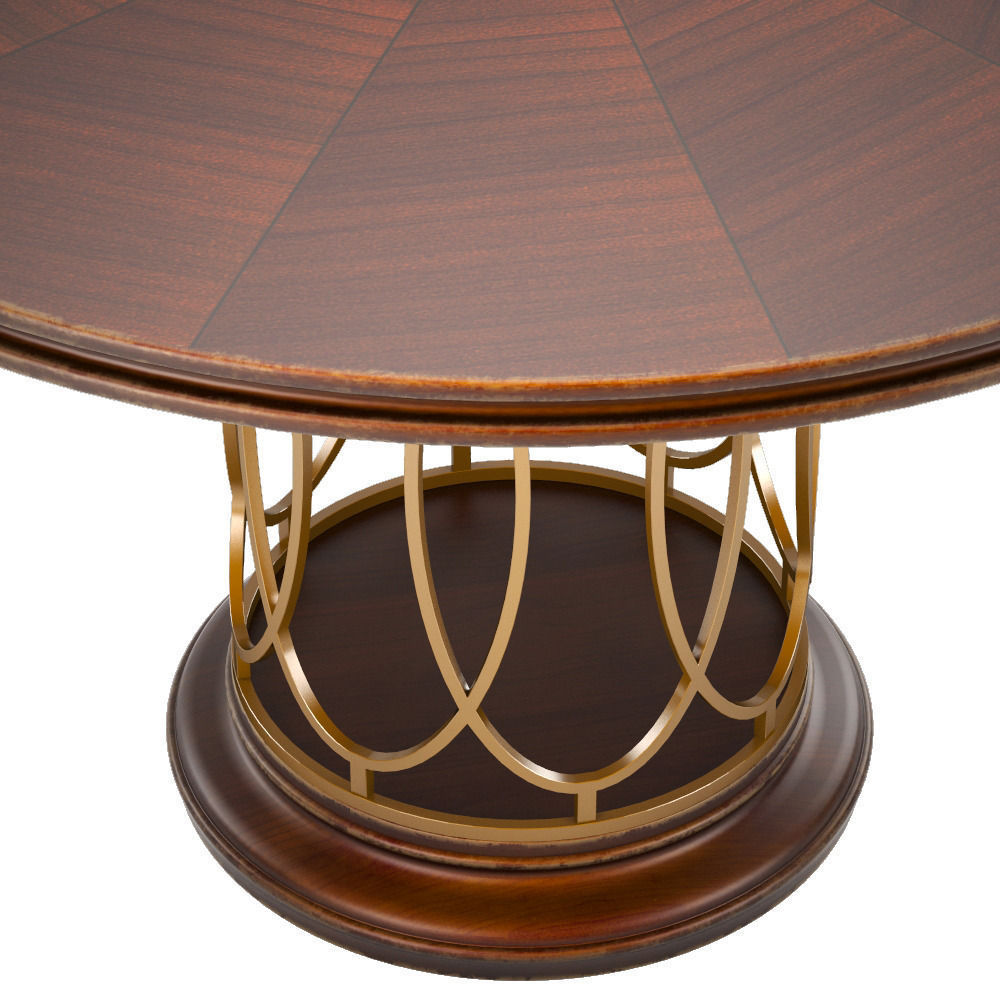 Avalon Heights-Neo Deco Pedestal Table 3D model_2
