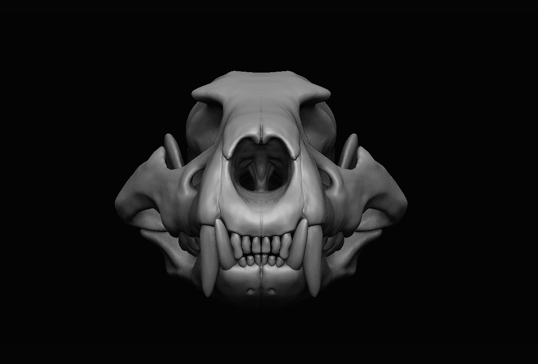 Lion Skull 3D print 3D model_6