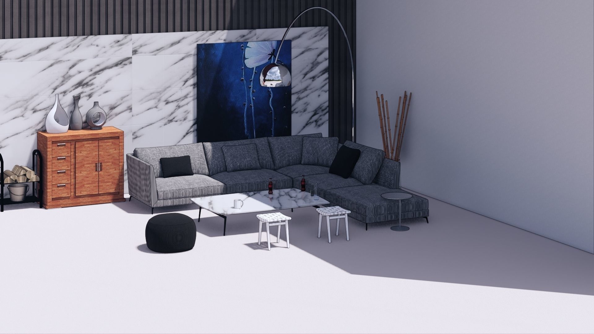 revit family setting area 3D model_2