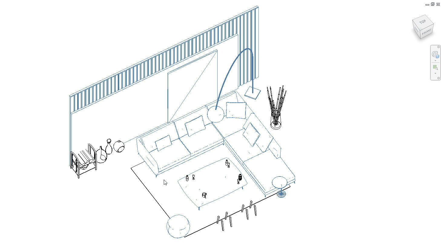 revit family setting area 3D model_11