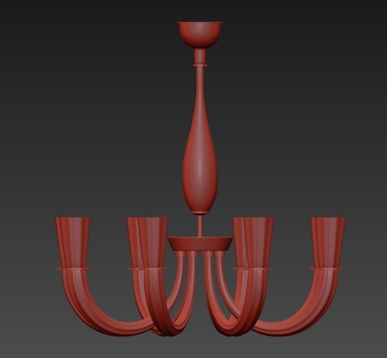 GABBIANO Chandeliers from VERONESE 3D model_2