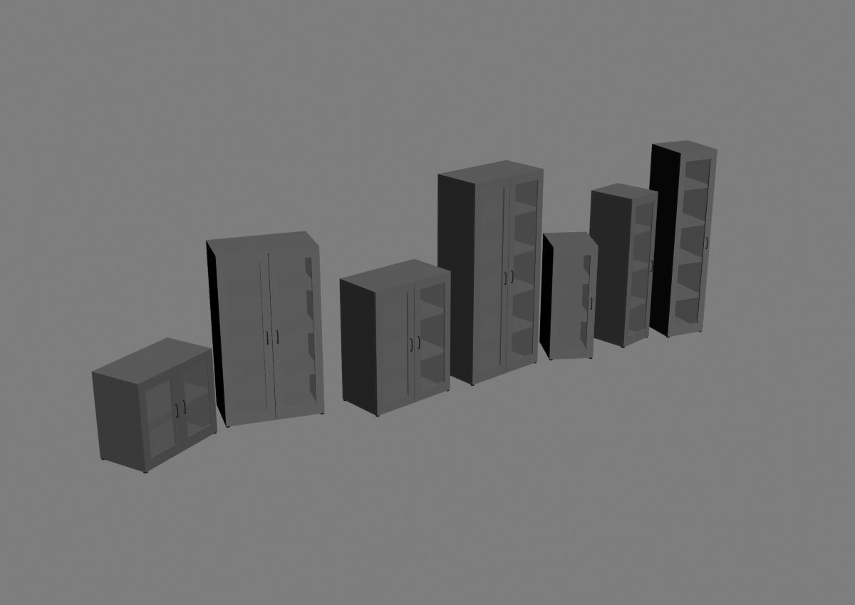 closet komod b01 3D model_5