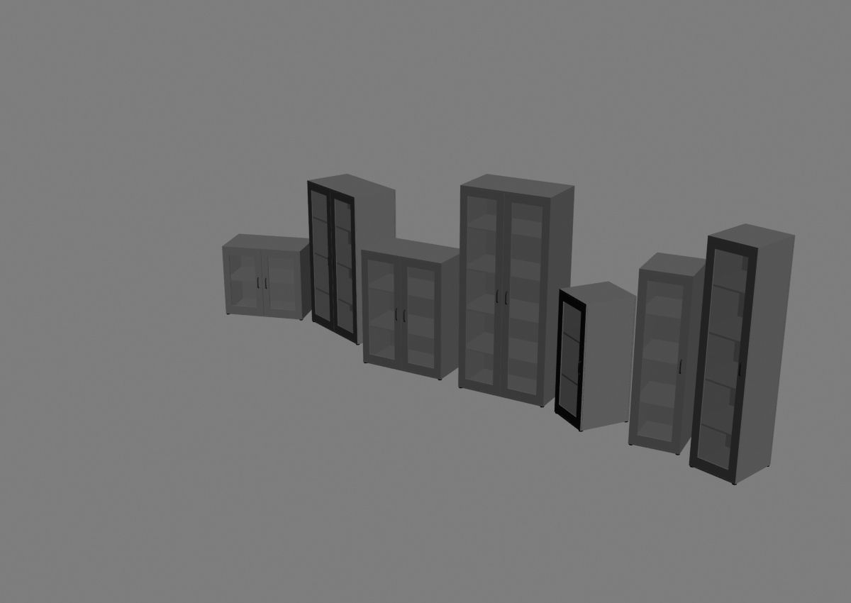 closet komod b01 3D model_45