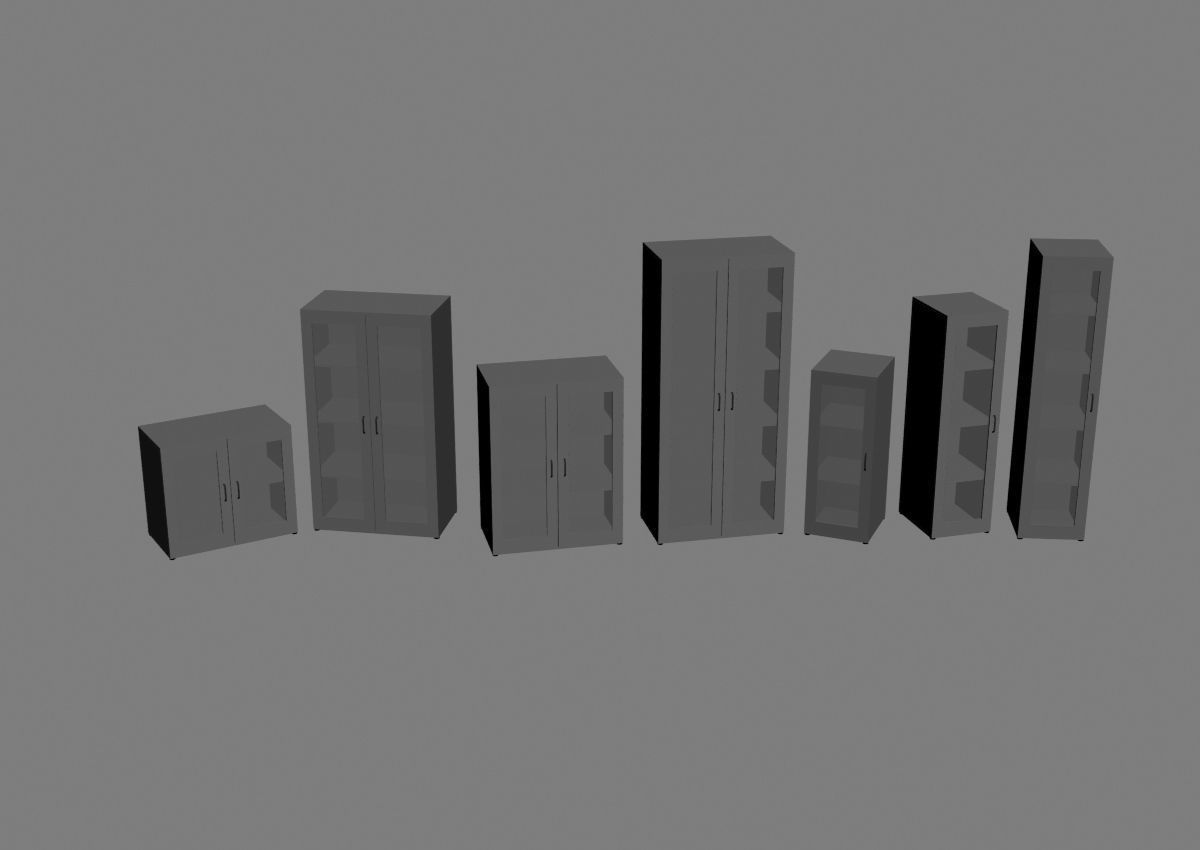 closet komod b01 3D model_51