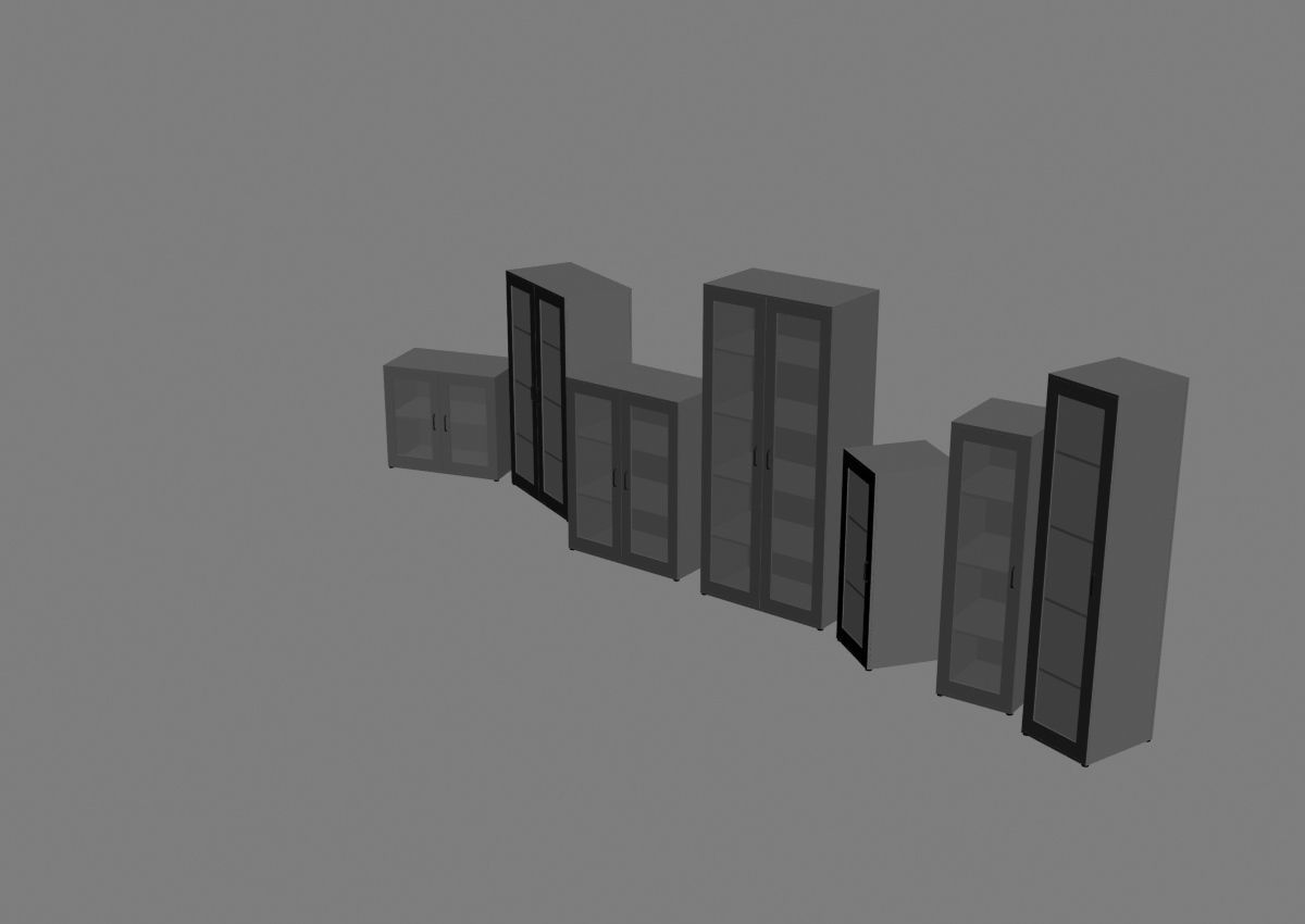 closet komod b01 3D model_44