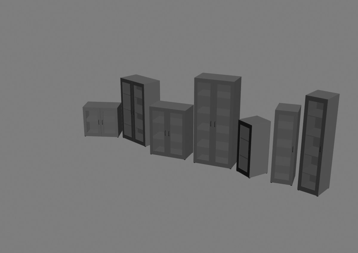closet komod b01 3D model_46