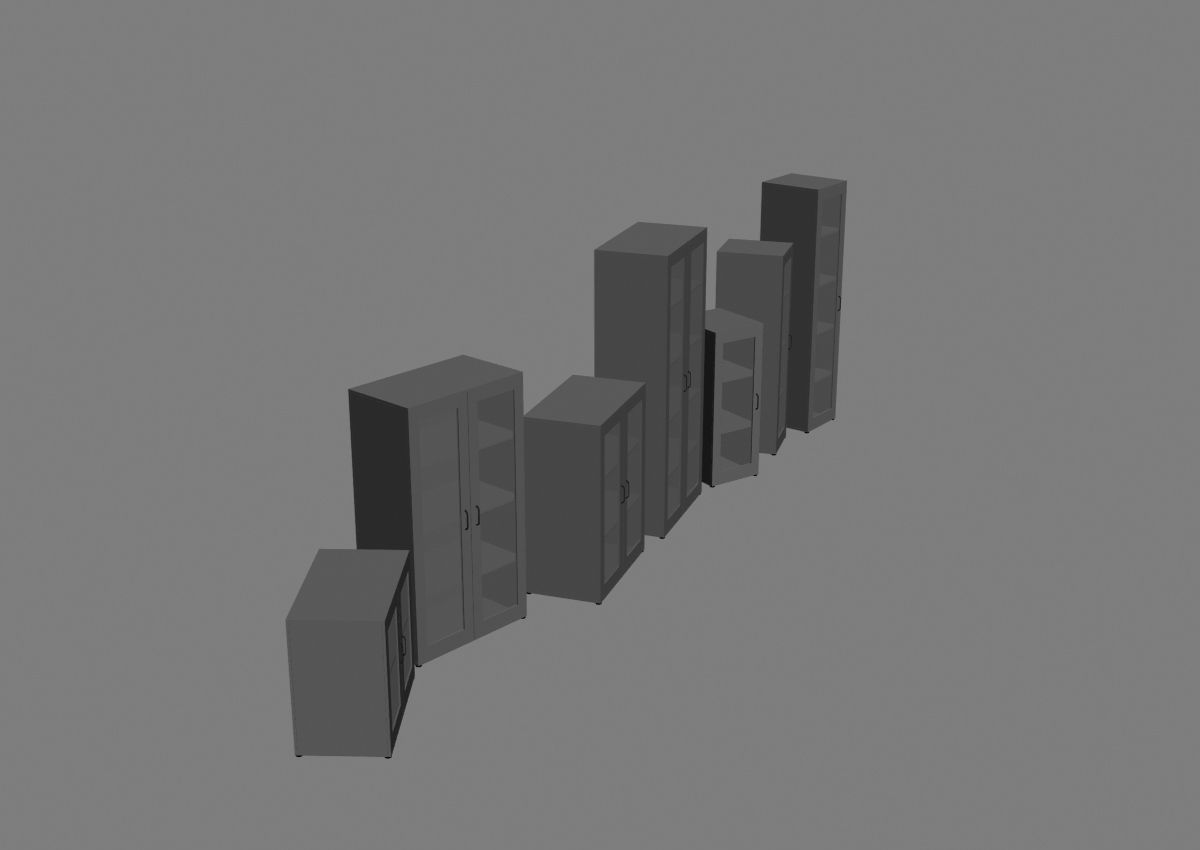 closet komod b01 3D model_9