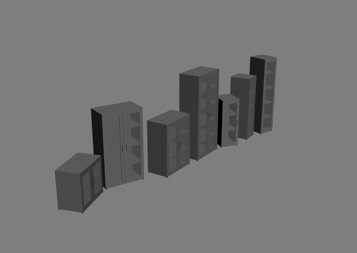 closet komod b01 3D model_7