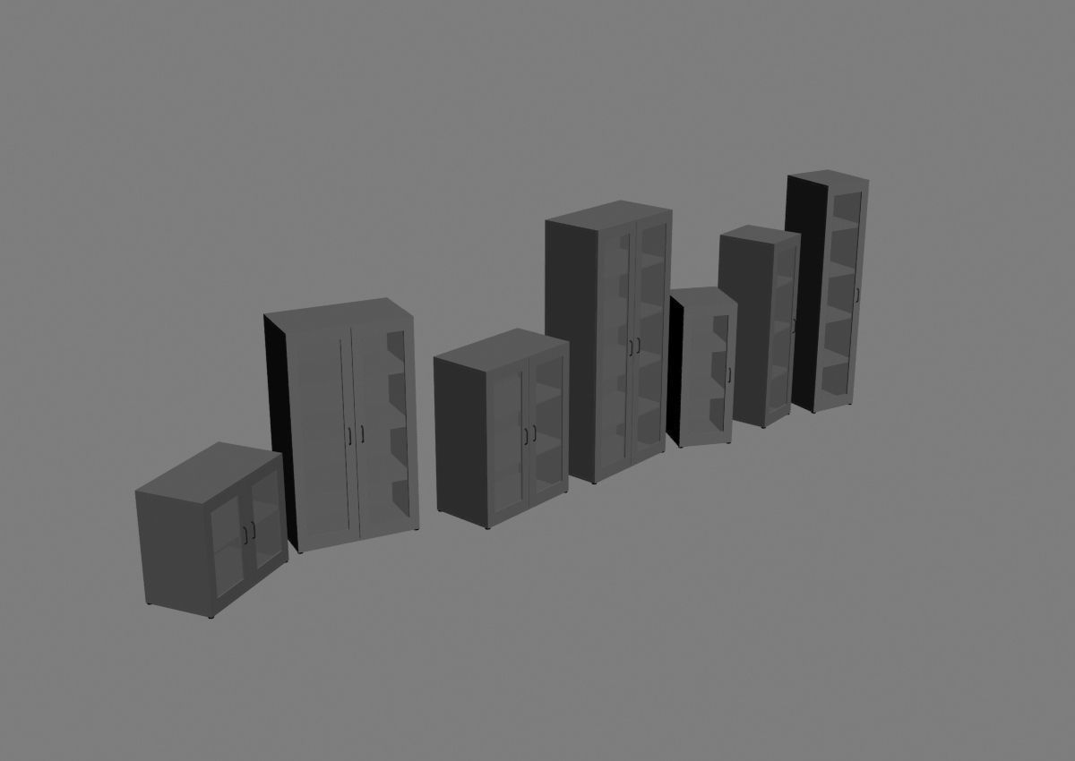 closet komod b01 3D model_6