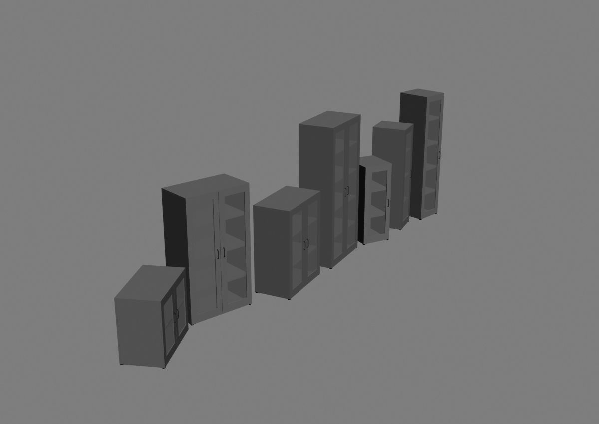 closet komod b01 3D model_8