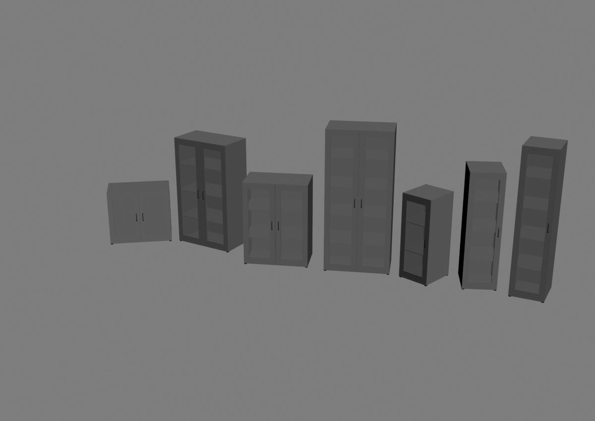 closet komod b01 3D model_48