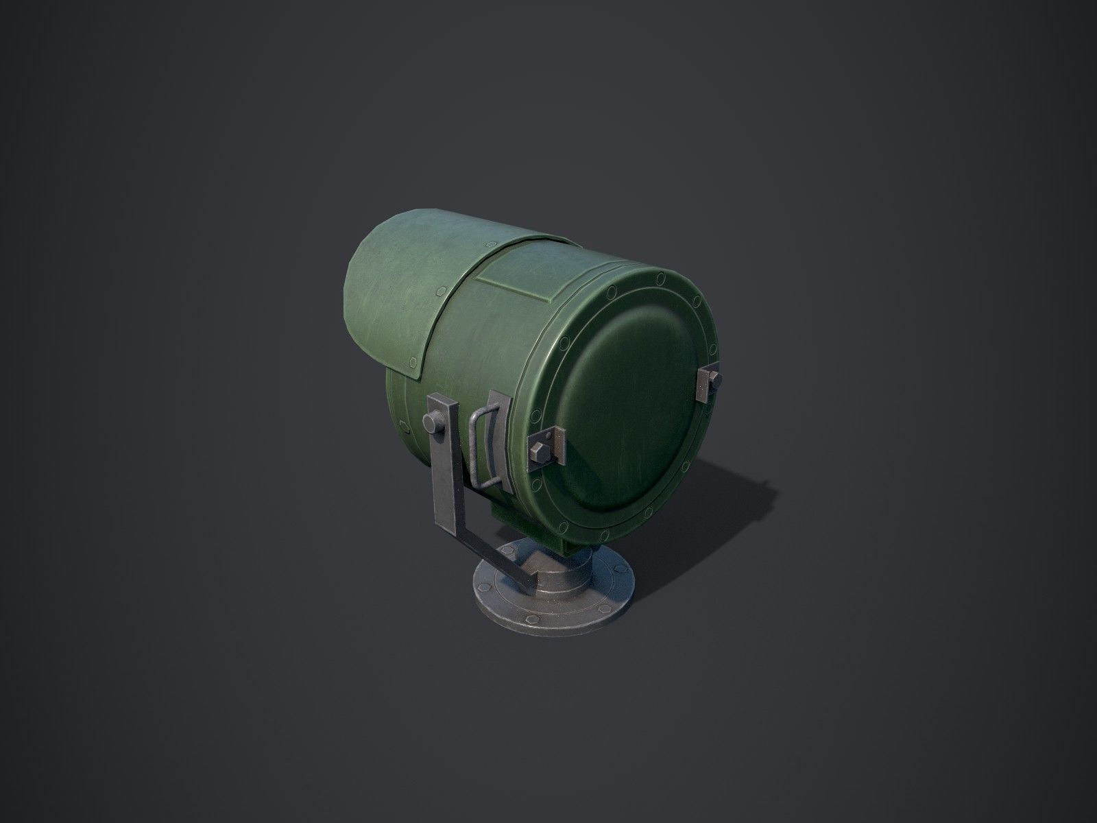 Searchlights street light Low-poly 3D model_3