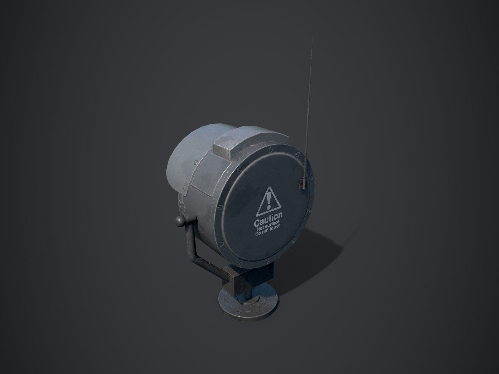 Searchlights street light Low-poly 3D model_14
