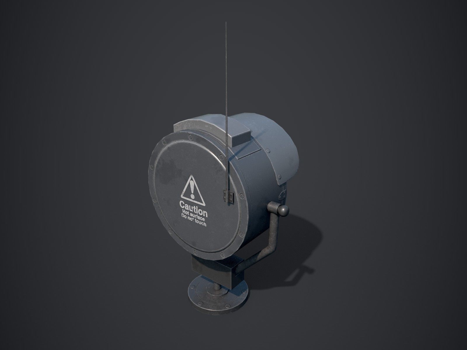 Searchlights street light Low-poly 3D model_15