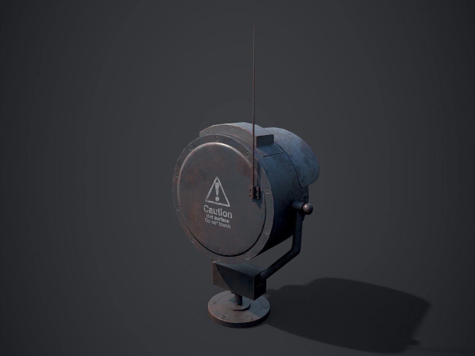 Searchlights street light Low-poly 3D model_19