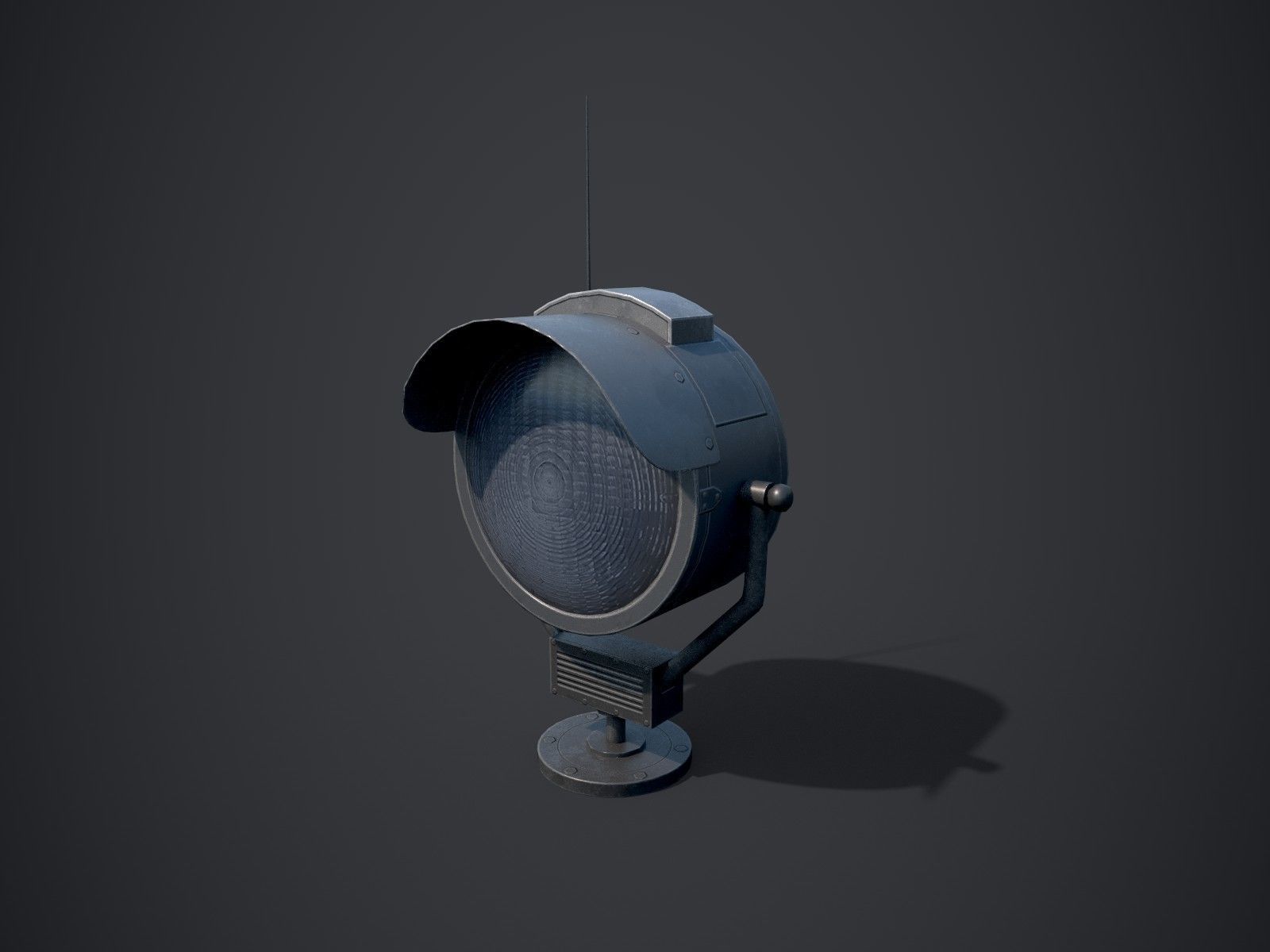 Searchlights street light Low-poly 3D model_12