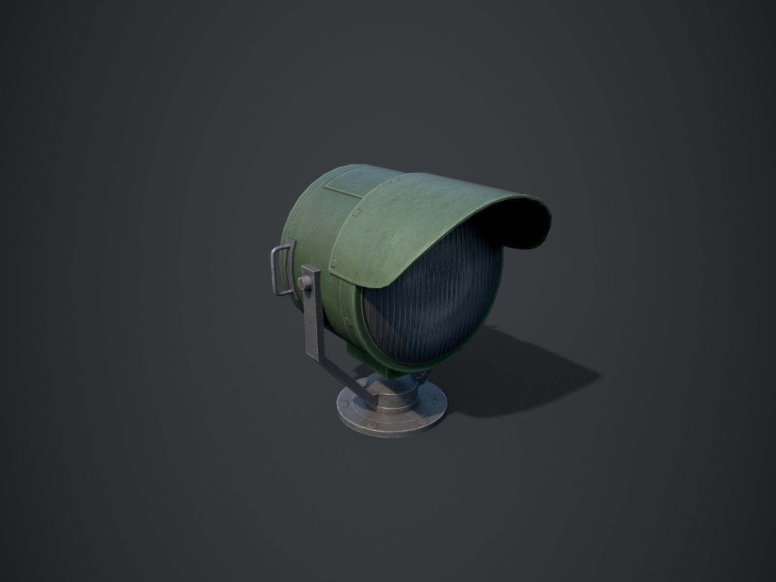Searchlights street light Low-poly 3D model_5