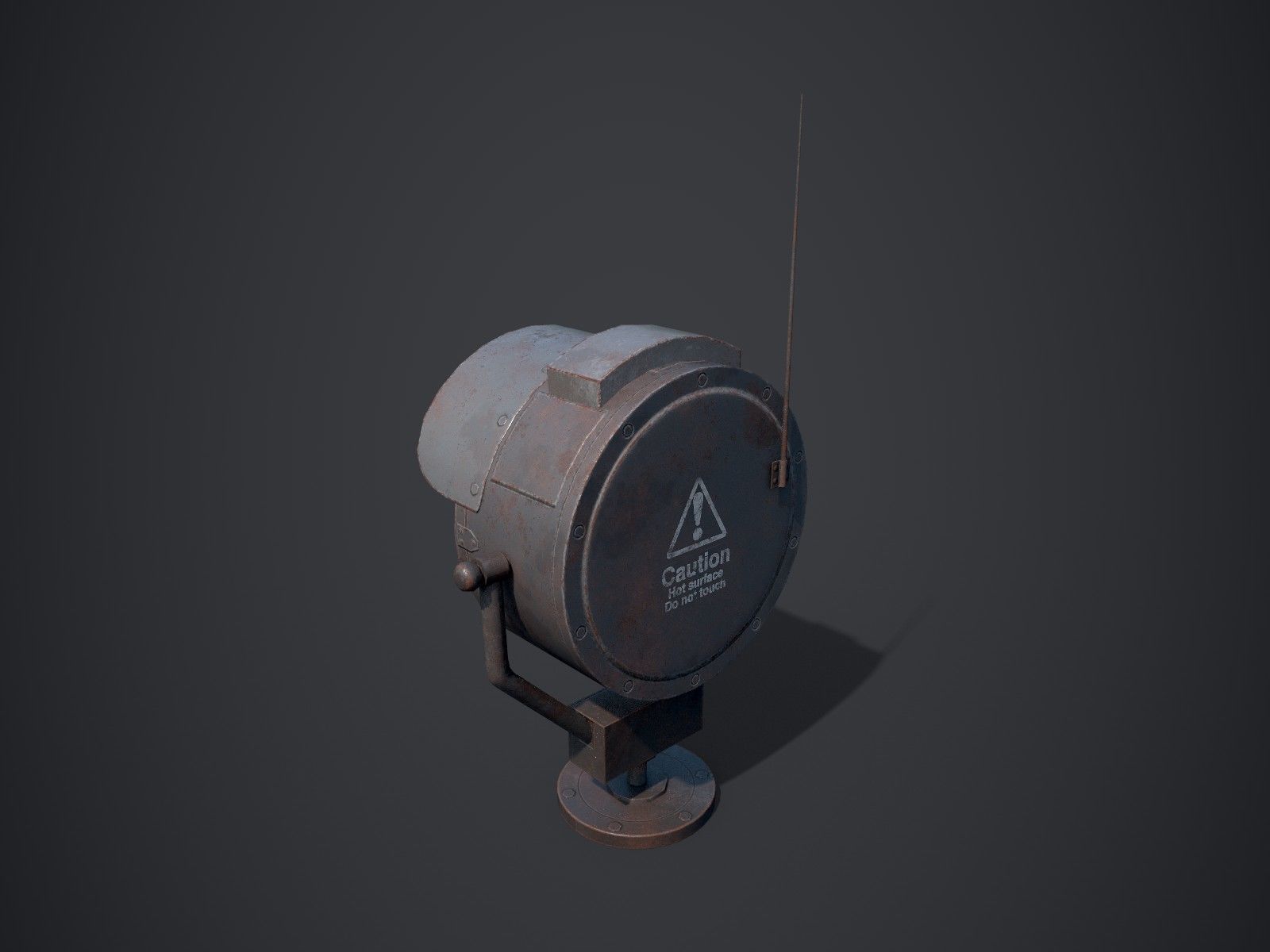 Searchlights street light Low-poly 3D model_18
