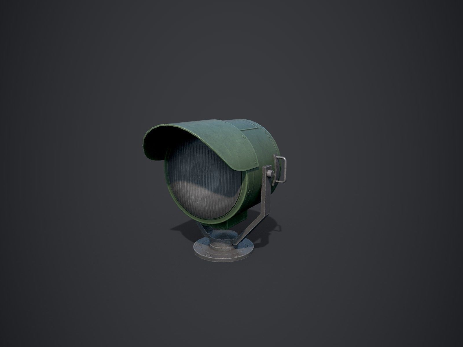 Searchlights street light Low-poly 3D model_2