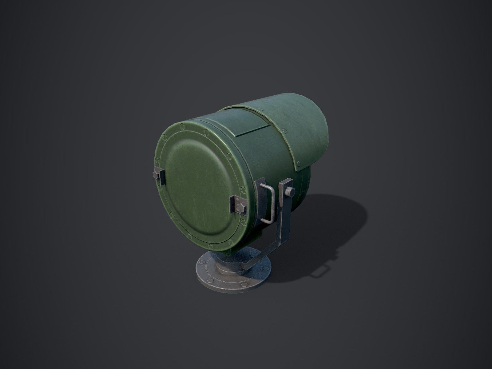 Searchlights street light Low-poly 3D model_4