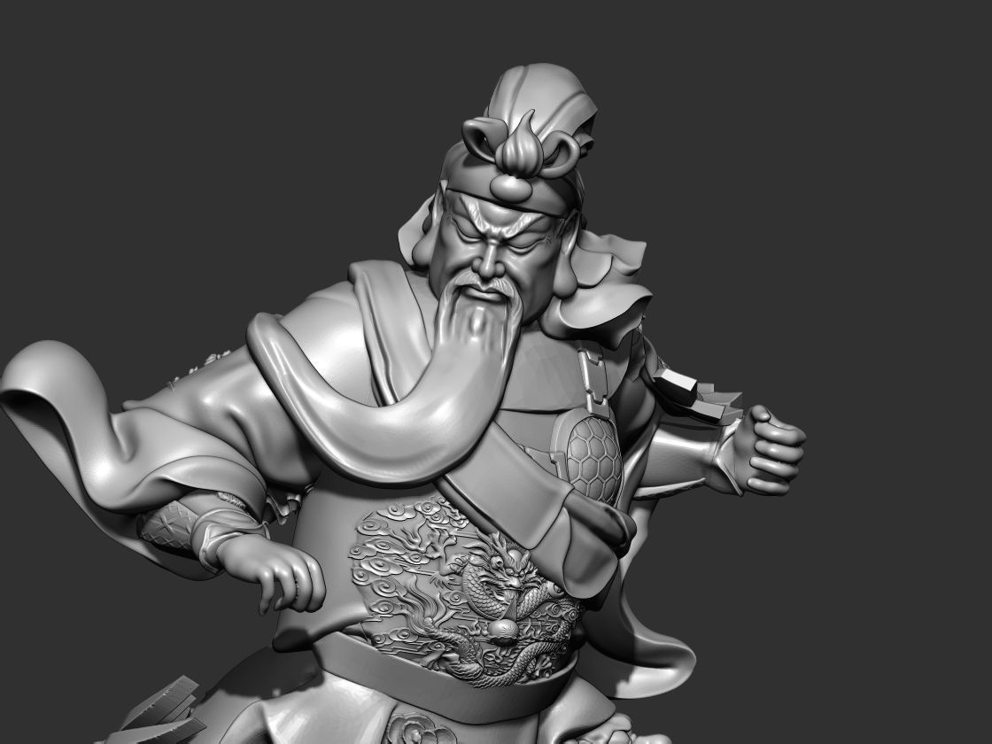 Guan Yu 3D model_2