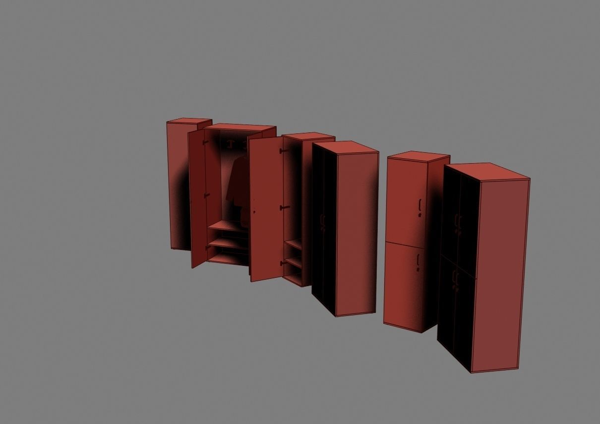 closet komod f05 3D model_44