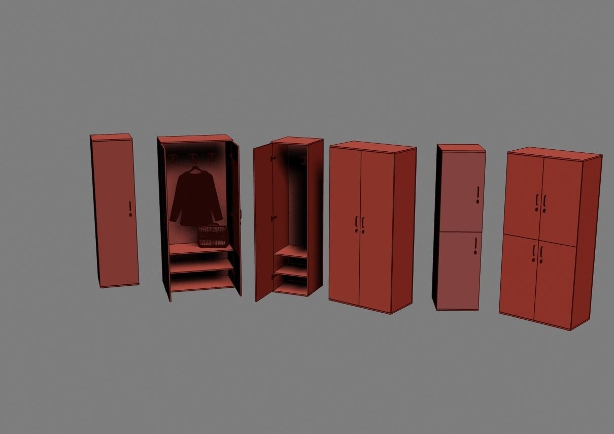 closet komod f05 3D model_49