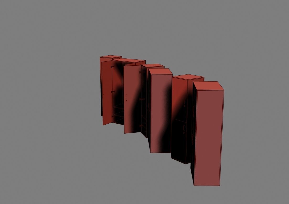 closet komod f05 3D model_42
