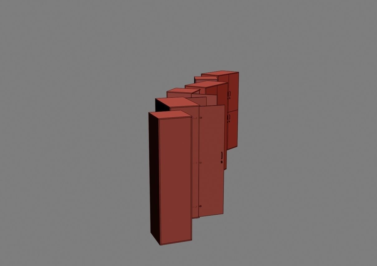 closet komod f05 3D model_12