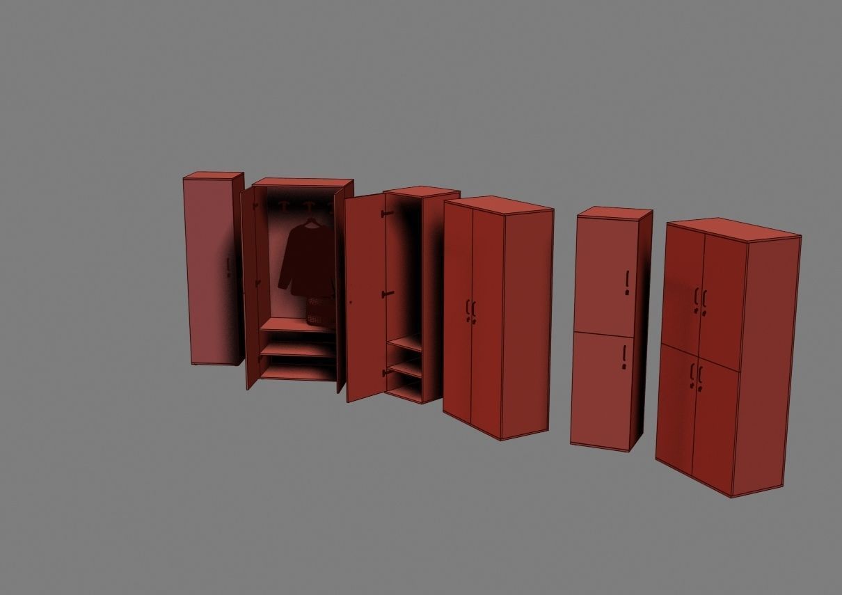 closet komod f05 3D model_46