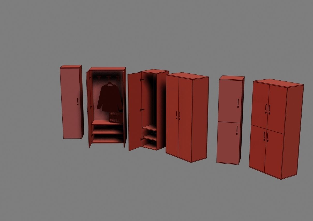 closet komod f05 3D model_47